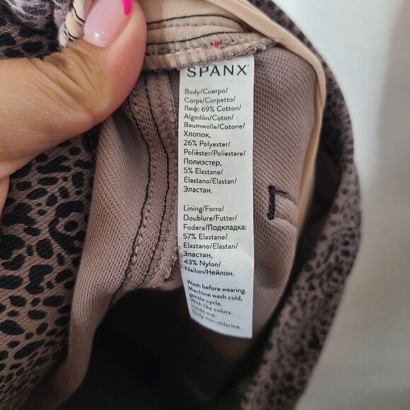 Spanx Ankle Jean-ish Leggings in Desert Dot sz XL‎ - Picture 5 of 14